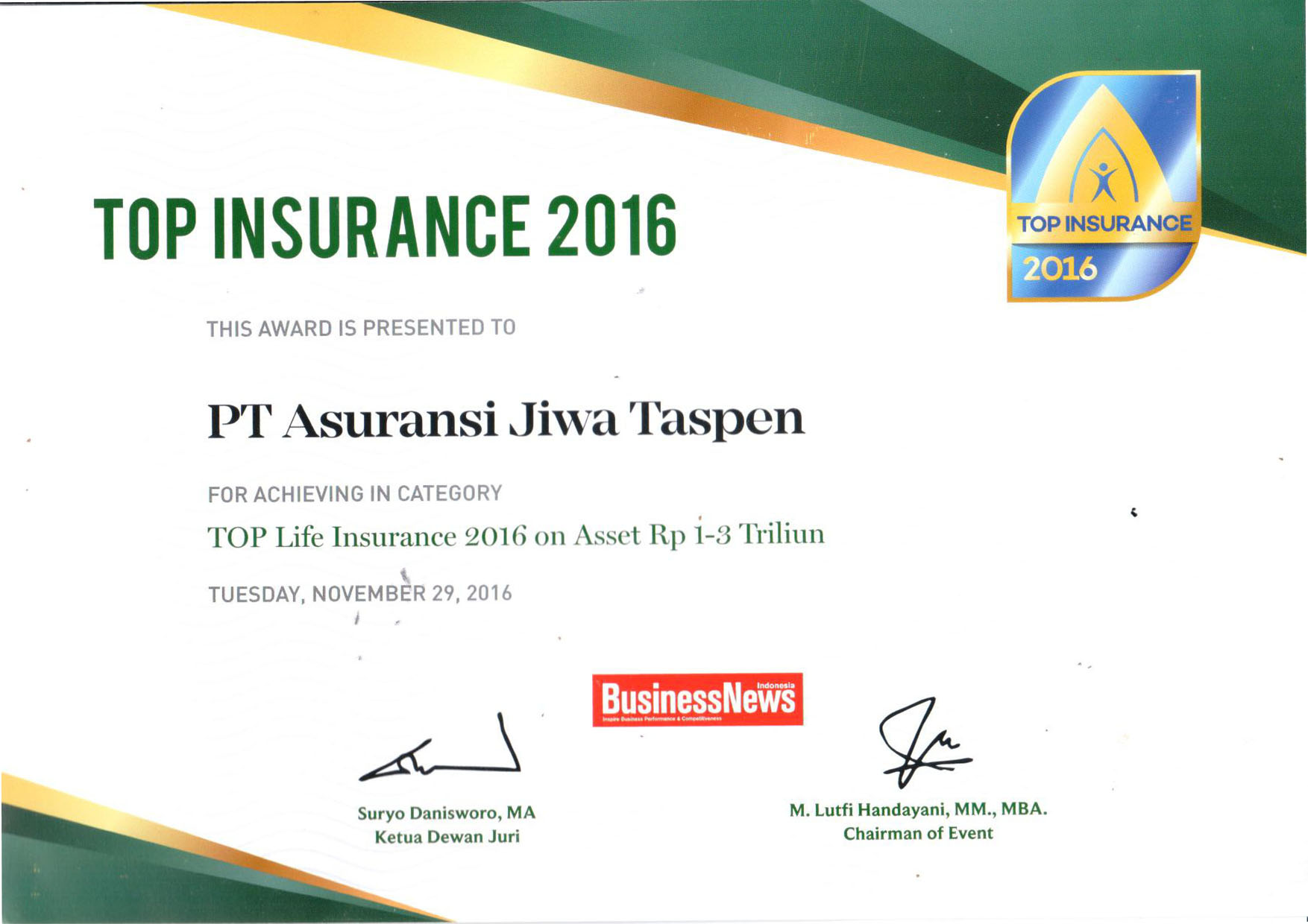 Top Life Insurance 2016
